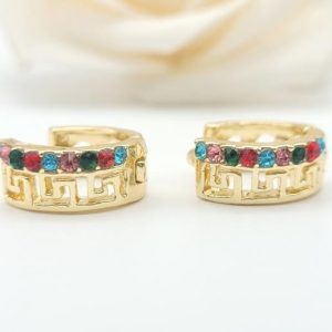 Aretes Piedra colores